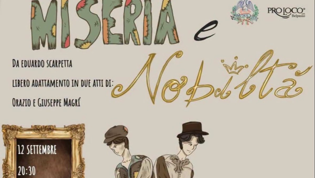 Belpasso: doppio appuntamento con Miseria e Nobiltà all'Arena Caudullo - 