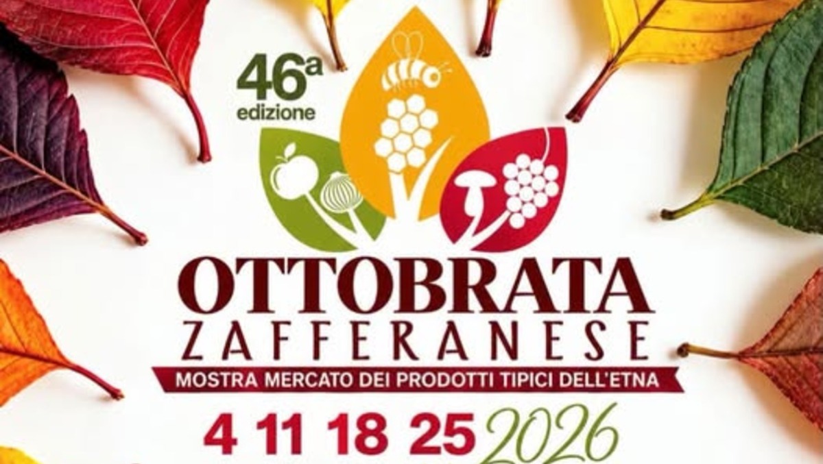Torna l'Ottobrata Zafferanese: quattro domeniche di enogastronomia a Zafferana Etnea (4-25 ottobre 2026)