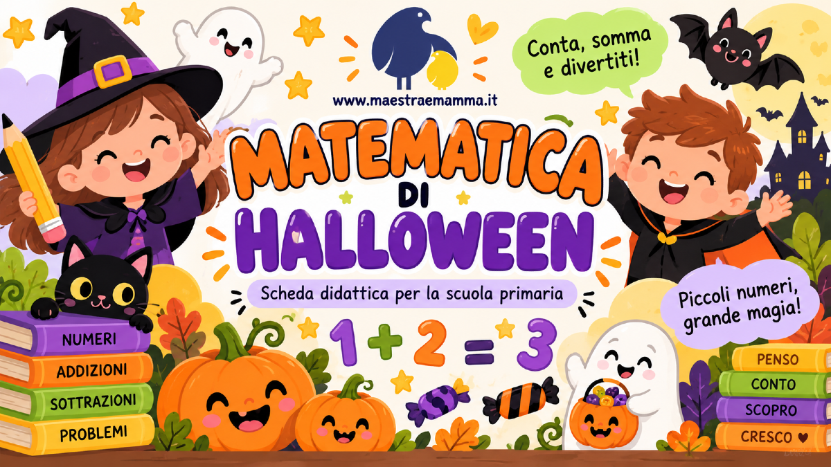 Halloween in matematica: scheda didattica per la scuola primaria - 