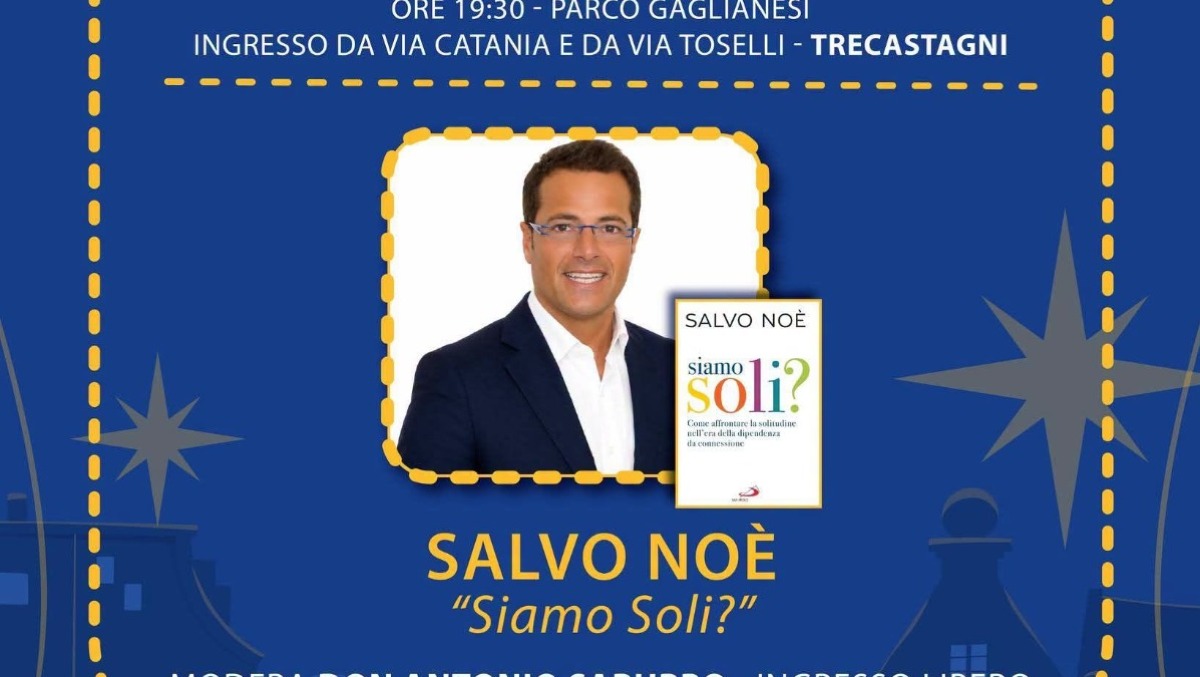 Trecastagni: Salvo Noè presenta 'Siamo Soli?' sul paradosso dell'iperconnessione - 