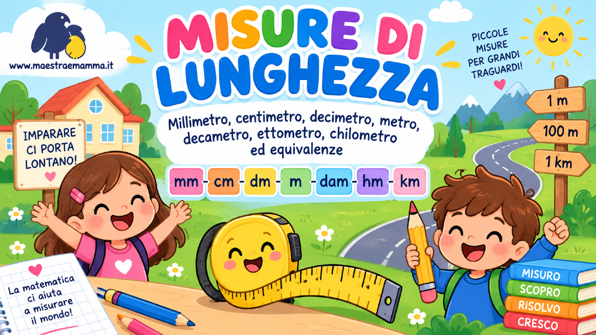 Misure di lunghezza: scheda didattica con equivalenze per la scuola primaria - 