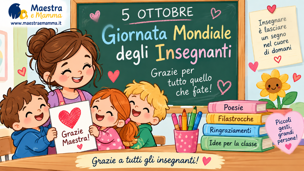 5 ottobre, Giornata mondiale degli insegnanti: poesie, filastrocche e ringraziamenti - 