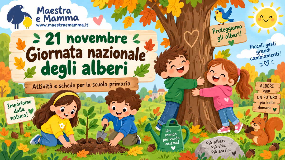 21 novembre: Giornata nazionale degli alberi, attività e scheda per la primaria - 
