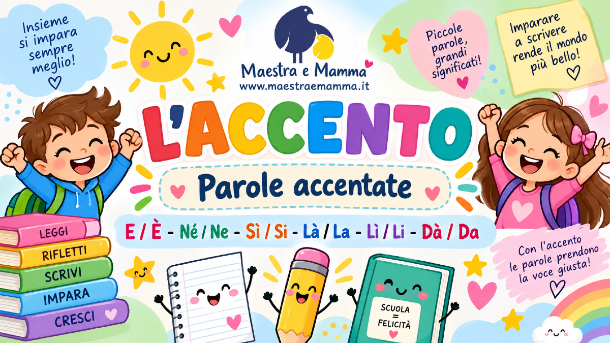 L’accento: scheda didattica di ortografia per la scuola primaria - 