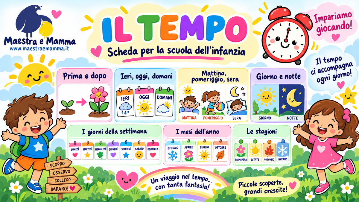 Il tempo: scheda didattica per la scuola dell’infanzia - 