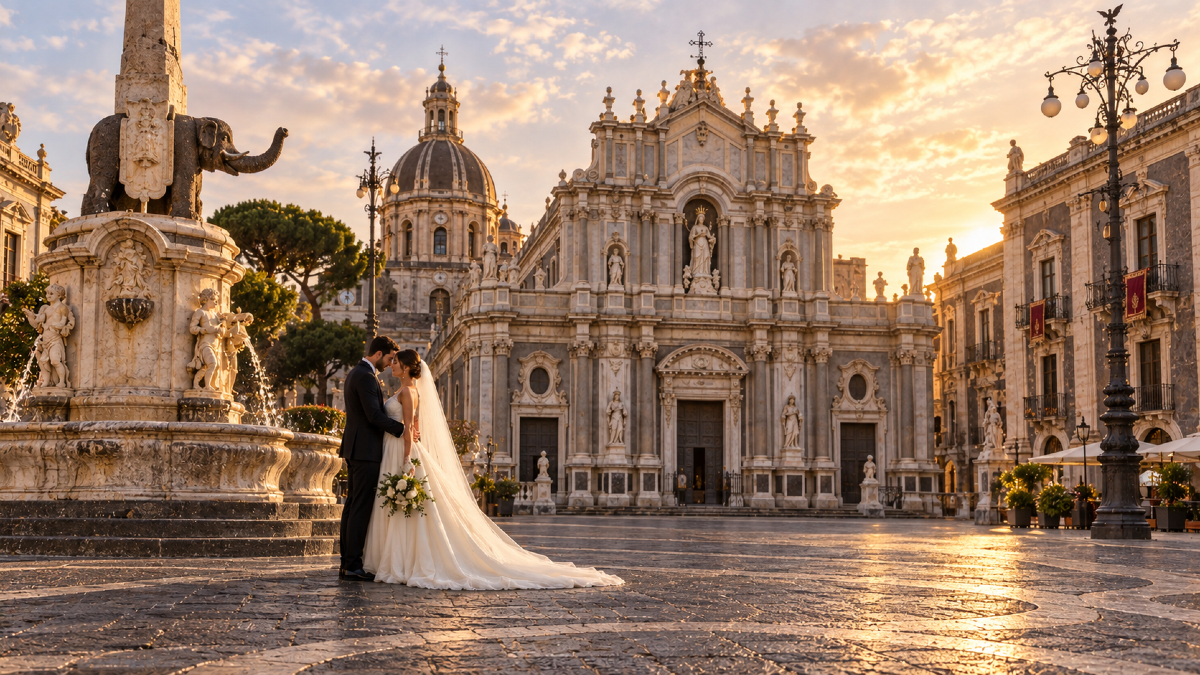 Sposarsi a Catania: pietra lavica, barocco ed Etna come scenografia del giorno più importante - 