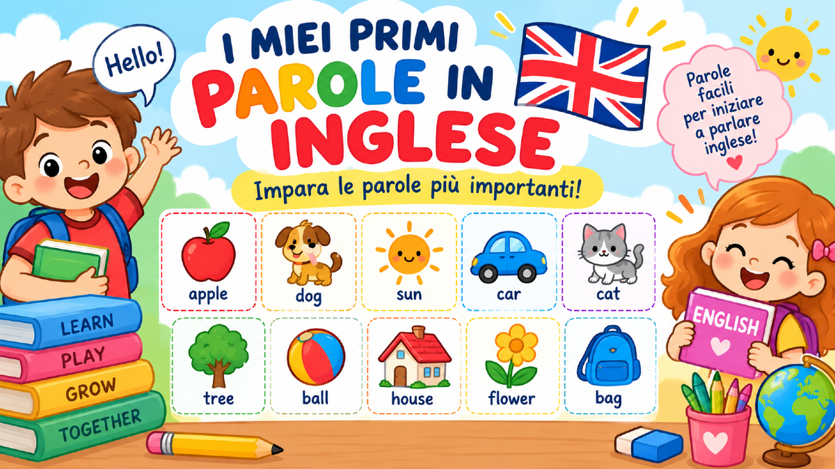 Prime parole in inglese: scheda didattica per la scuola dell’infanzia - 
