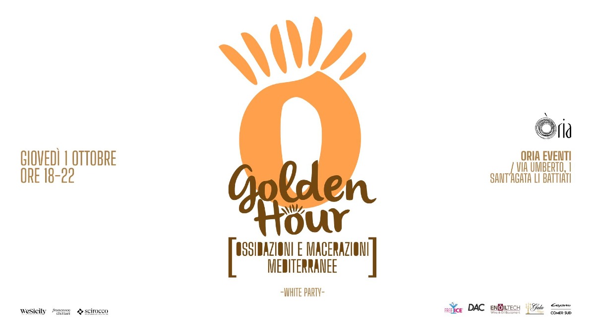 Golden Hour – Ossidazioni Mediterranee: vini macerati e cena d'autore a Villa Oria (1 ottobre) - 