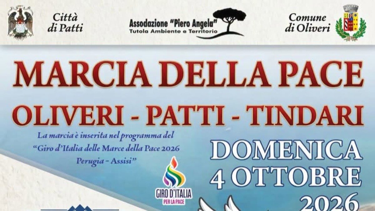 Marcia della Pace: Oliveri, Patti e Tindari unite in cammino il 4 ottobre - 