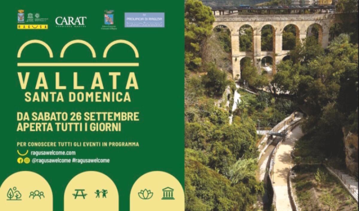 Ragusa: riapre la Vallata Santa Domenica, parco restituito ai cittadini con eventi e accessi liberi - 