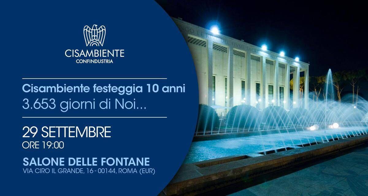 A Roma festeggiati i 10 anni di Cisambiente - 