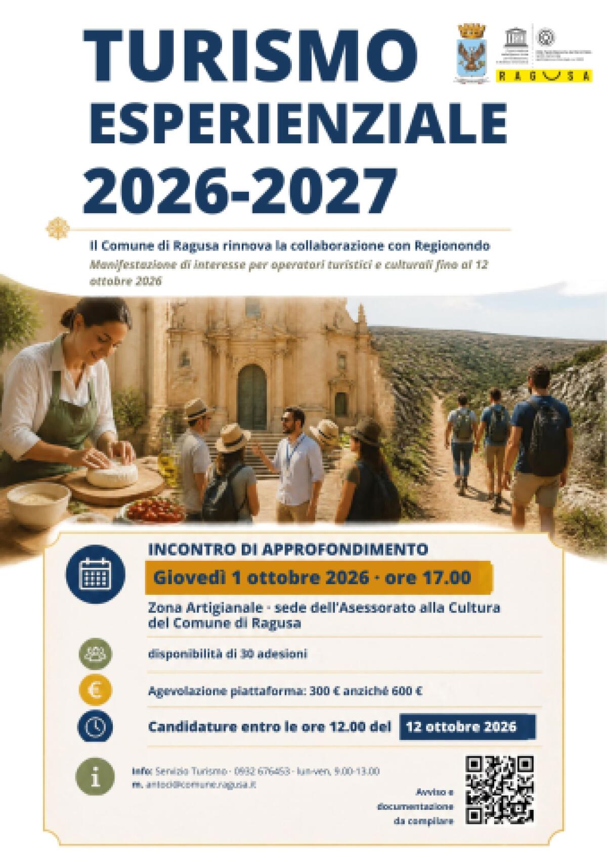 Ragusa rinnova la collaborazione con Regiondo per il turismo esperienziale 2026-2027 - 