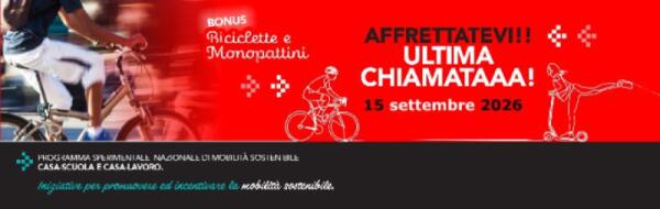 Messina: proroga al 15 settembre per gli incentivi 'MuoviMe' su biciclette e monopattini