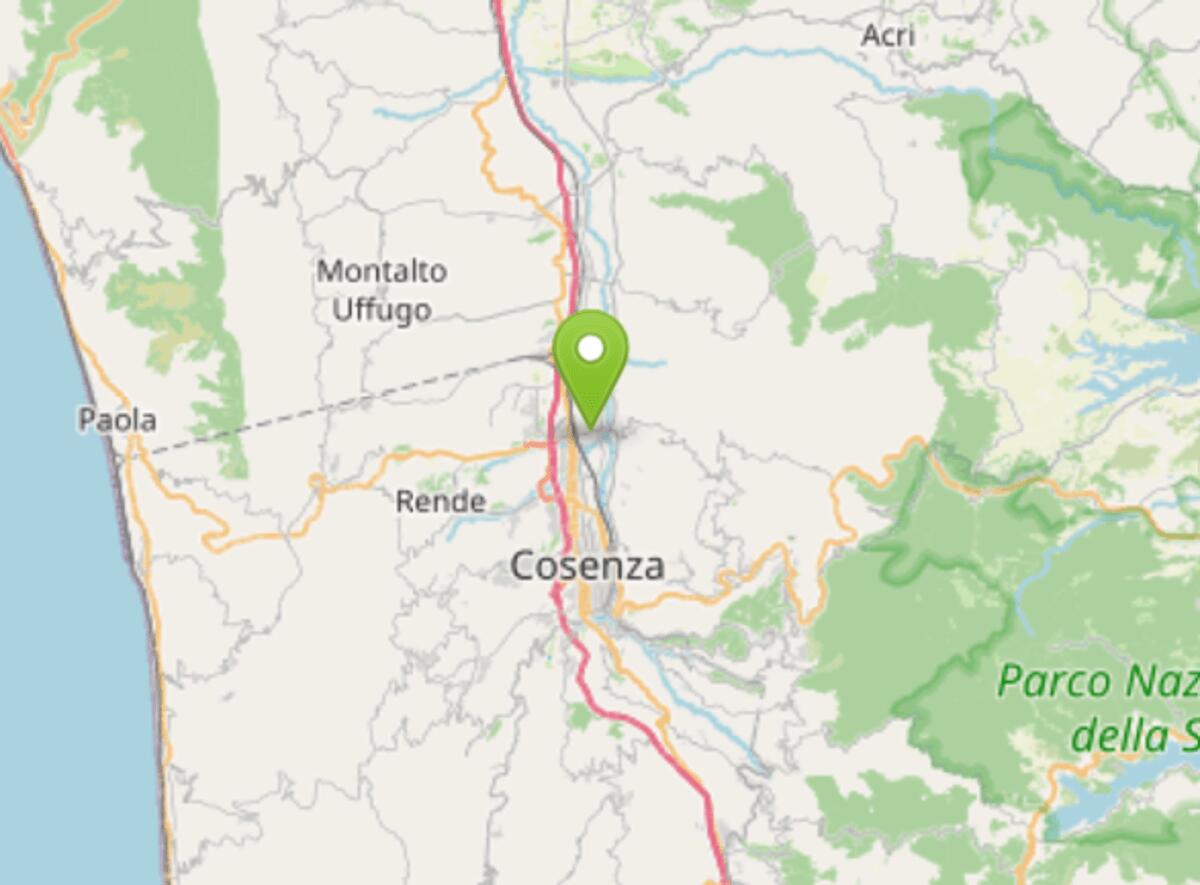 Terremoto oggi a Cosenza, scossa di magnitudo 3.7: avvertita in tutta la provincia - 