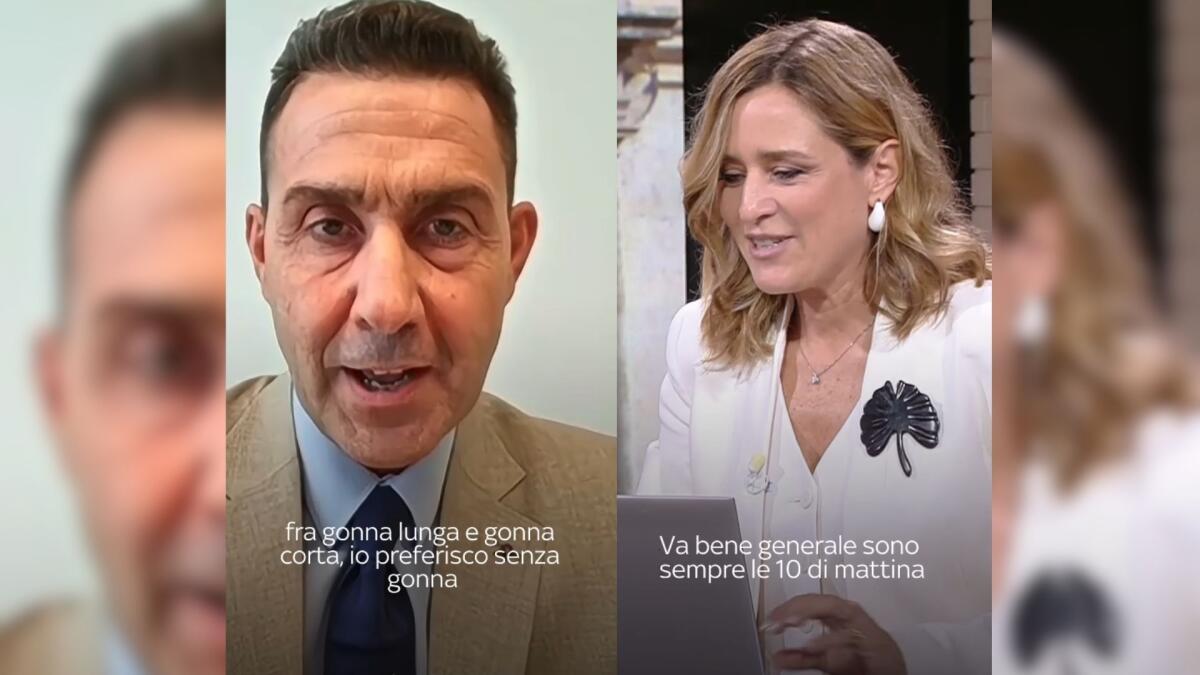 Vannacci a Sky TG24: «Fra gonna lunga e corta, io preferisco senza gonna» - 