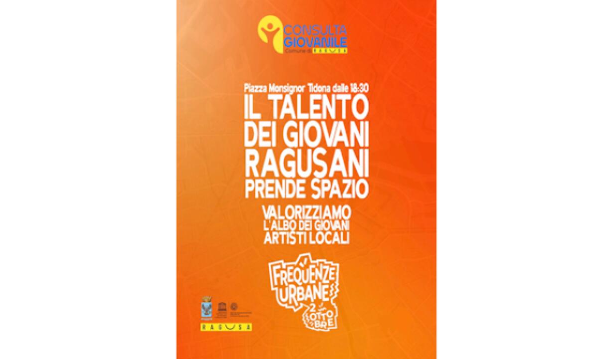 Frequenze Urbane: il 2 ottobre piazzetta Monsignor Tidona apre ai giovani artisti di Ragusa - 