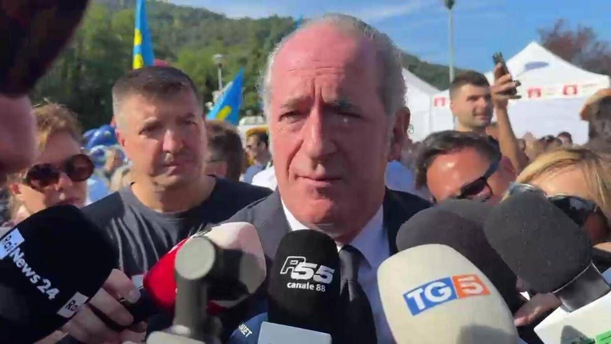 Zaia a Pontida: "Segretario è Salvini, l'autonomia? Se non per scelta per necessità" - Video - 