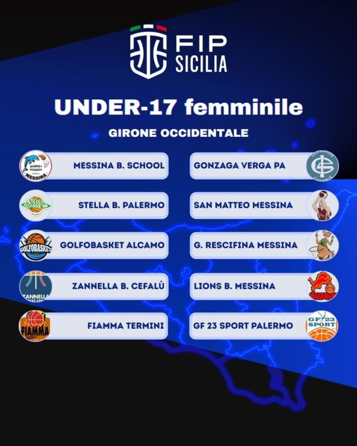 Under-17 Femminile Sicilia: 20 squadre, calendari ufficiali e stagione lunga dal 29 ottobre al 21 marzo - 