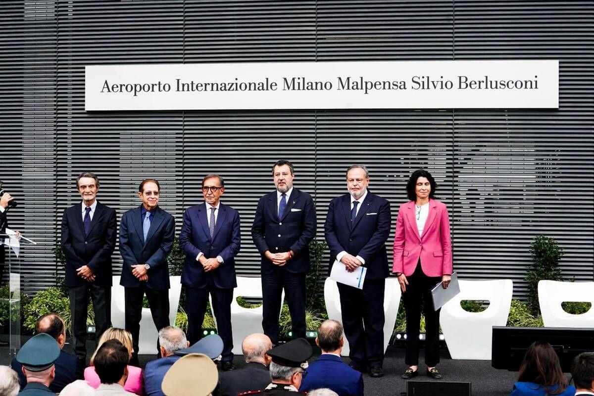 Aeroporto di Malpensa intitolato a Silvio Berlusconi. La figlia Marina: "Non c'è nome migliore del suo" - 