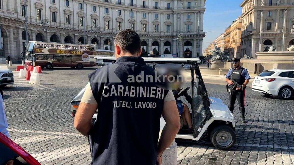 Golf car ancora nel mirino dei carabinieri di Roma, oggi blitz del Nucleo ispettorato del lavoro - 