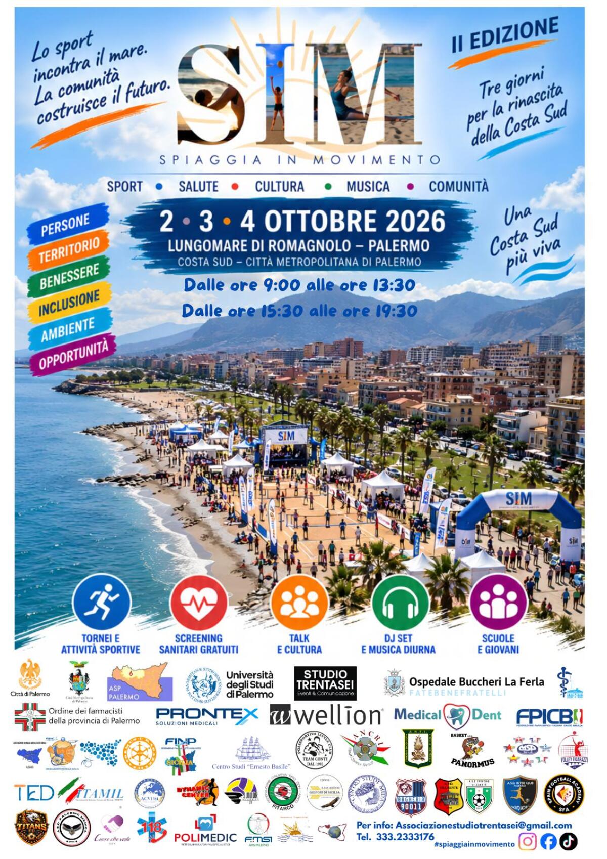 Presentata la II edizione di “Sim – Spiaggia in movimento”: evento sul lungomare di Romagnolo dal 2 al 4 ottobre - 