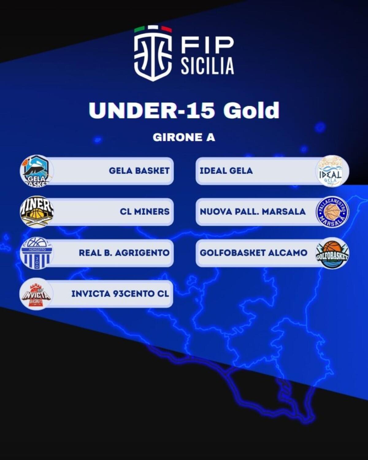 U15 Gold Sicilia: pubblicati i calendari, il via lunedì 26 ottobre con due gironi - 