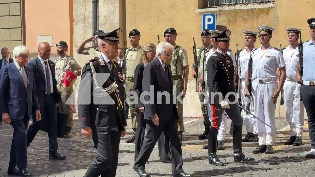 Funerali Emma Bonino, l'arrivo di Mattarella e Meloni in Campidoglio - Video - 