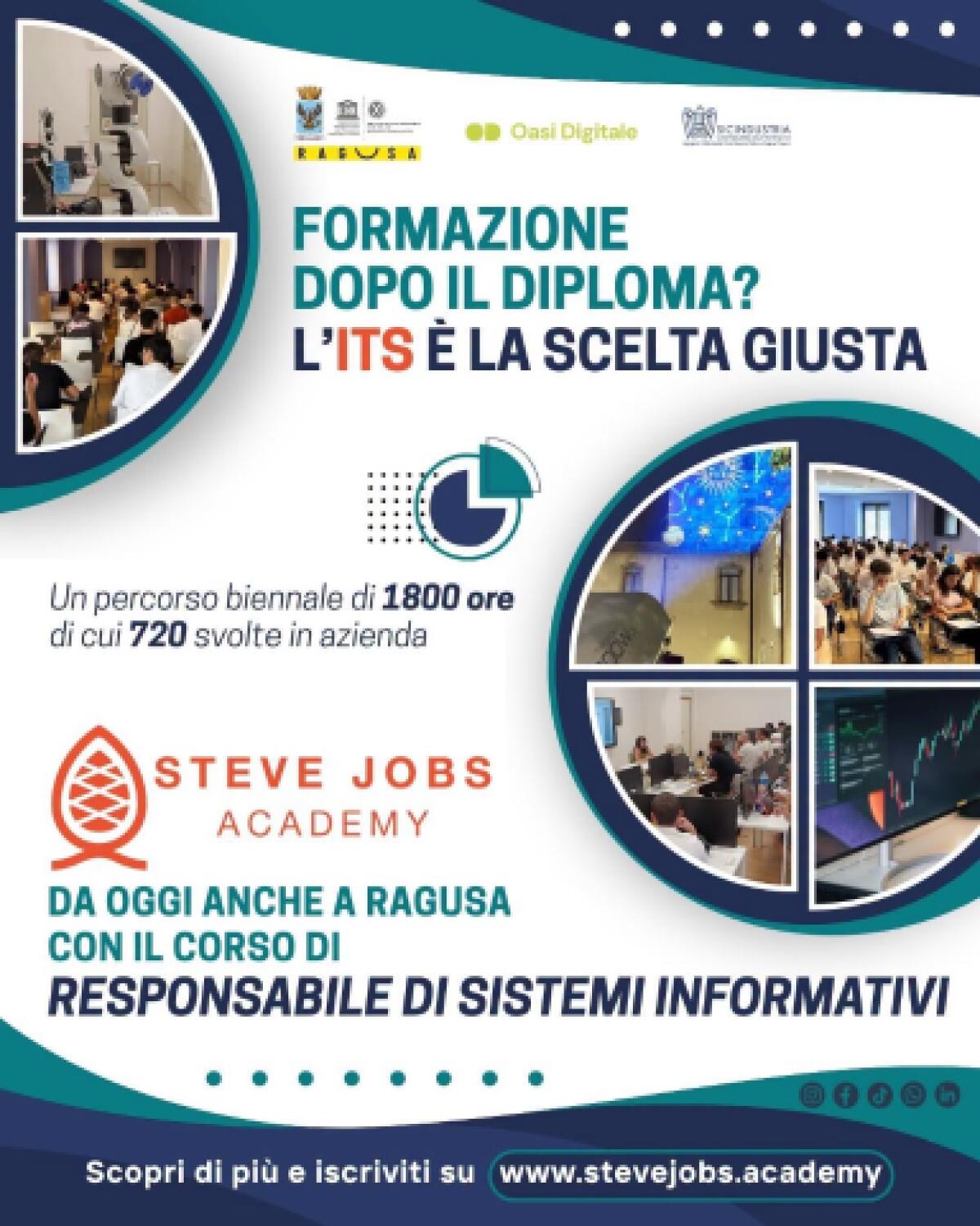 A Ragusa parte l'ITS per 'Responsabile di Sistemi Informativi': corso biennale con 40% in azienda - 