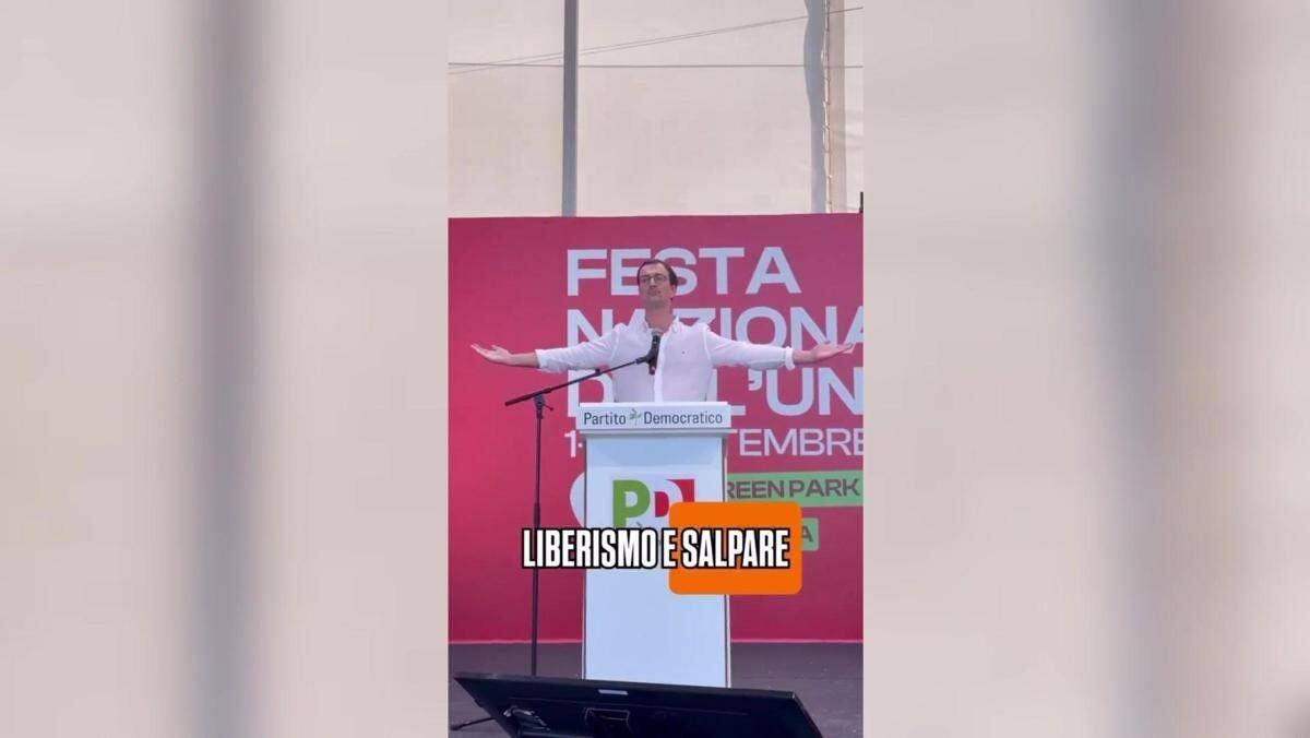 Festa dell'Unità, il dirigente dei Giovani Dem: "Distruggere il capitalismo, liberarci dal giogo Usa e sionismo" - Video - 
