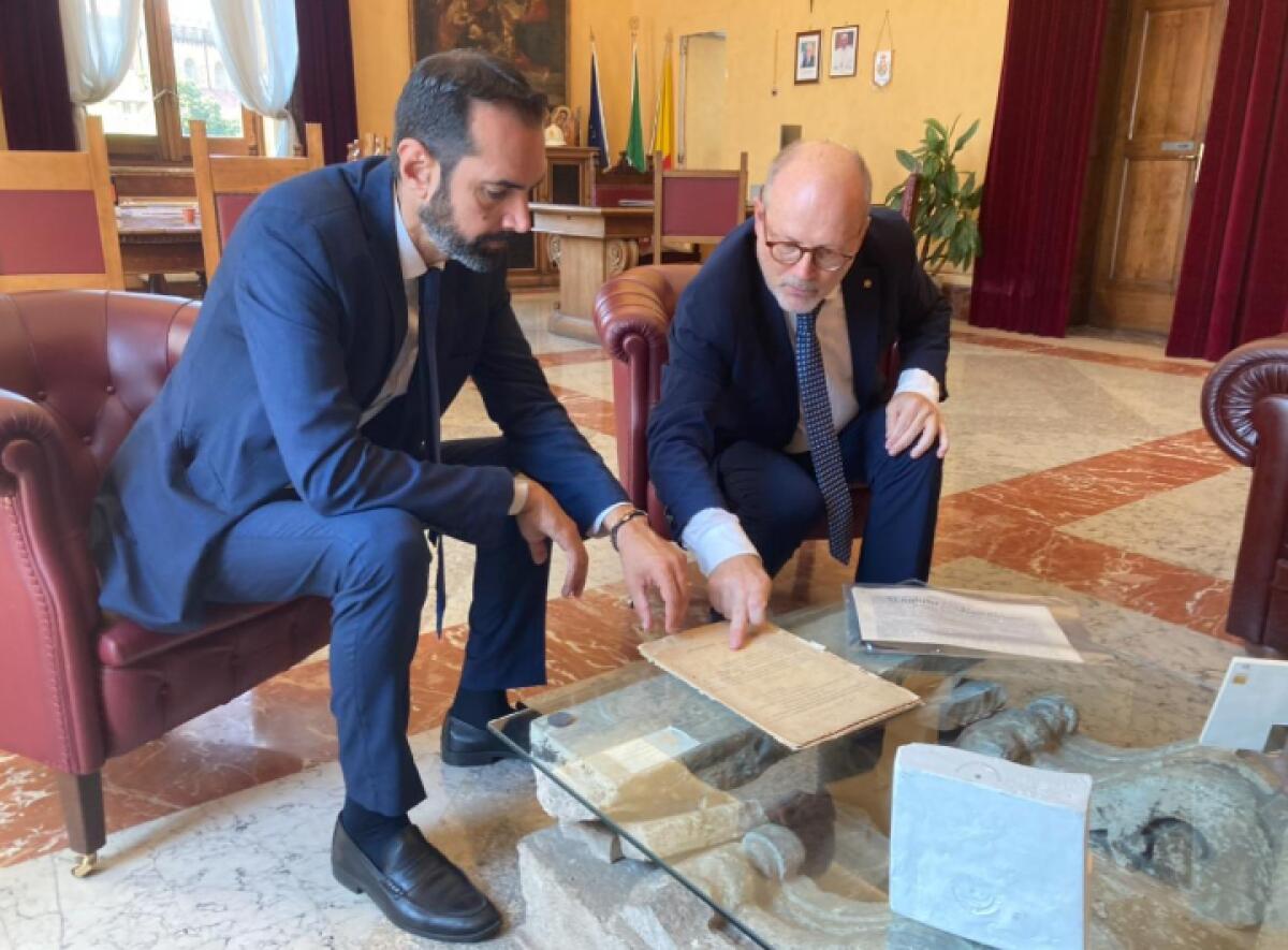 Messina: donati all'Archivio i documenti tedeschi sui soccorsi del 1909 per il terremoto del 1908 - 