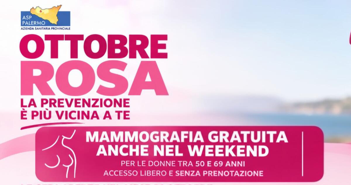 Ottobre Rosa: Asp Palermo apre 11 sedi nei weekend per mammografie gratuite senza prenotazione - 