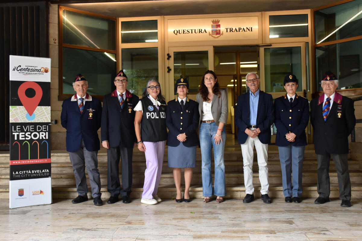 La Questura di Trapani apre al festival Le Vie dei Tesori: visite a monumenti, reperti e Polizia Scientifica - 