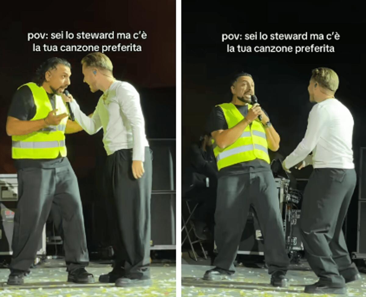 Alfa all'Arena di Verona, il duetto con lo steward diventa virale: "Ma la sai?" - Il video - 