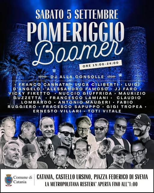 Catania: torna in piazza il 'Pomeriggio Boomer' — festa anni '80/'90 il 5 settembre (gratuita) - 