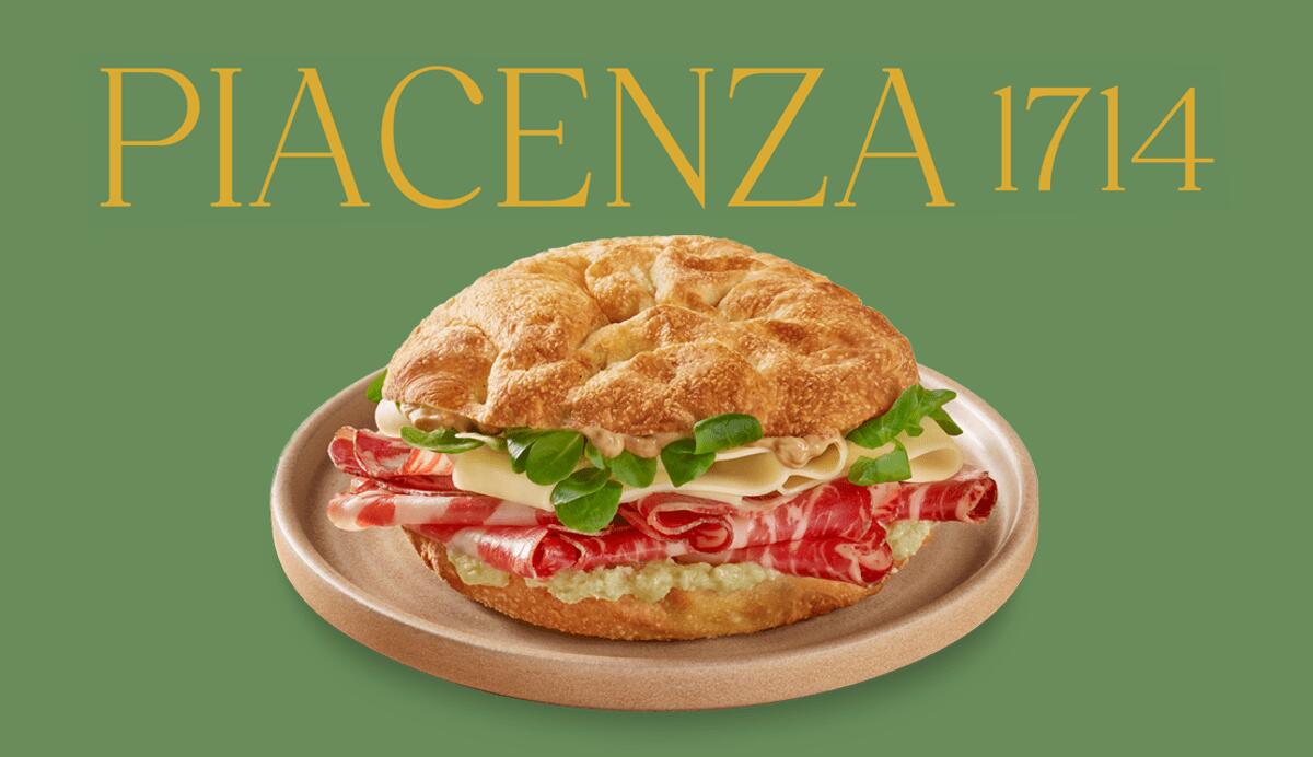 'Piacenza 1714', da Autogrill nuovo panino della linea porta in viaggio Dop e Igp Made in Italy - 