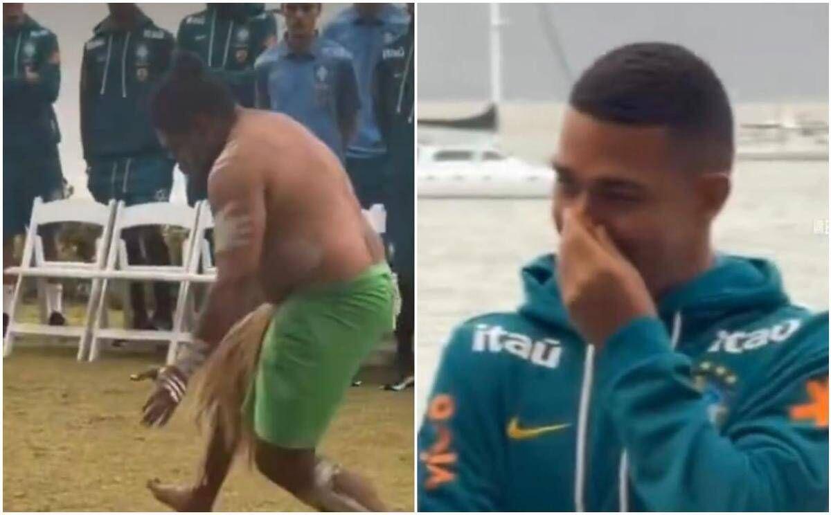 Brasile, i giocatori ridono durante rito indigeno prima della sfida con l'Australia: cos'è successo - Video - 