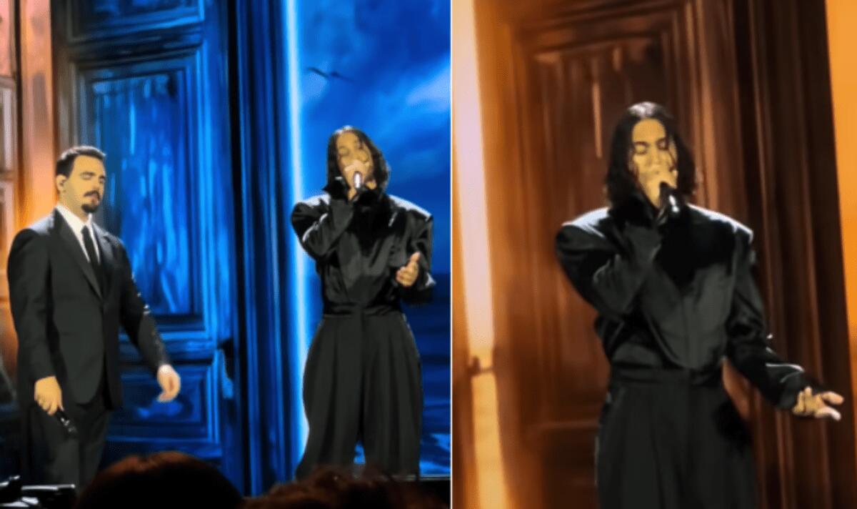 Mahmood torna in Italia, duetta con 'Il Volo' ma il nuovo look confonde: "Chi è?" - 