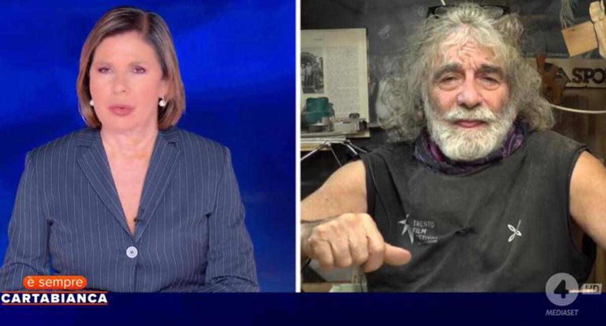 E' sempre Cartabianca, lite furiosa tra Bianca Berlinguer e Mauro Corona: "Strappo il contratto"