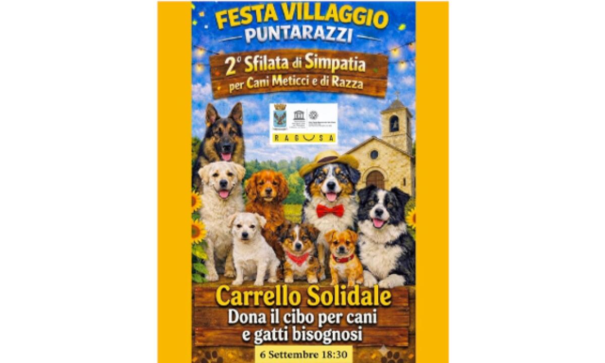 Puntarazzi: 2ª Sfilata di Simpatia per cani, raccolta alimentare e solidarietà - 