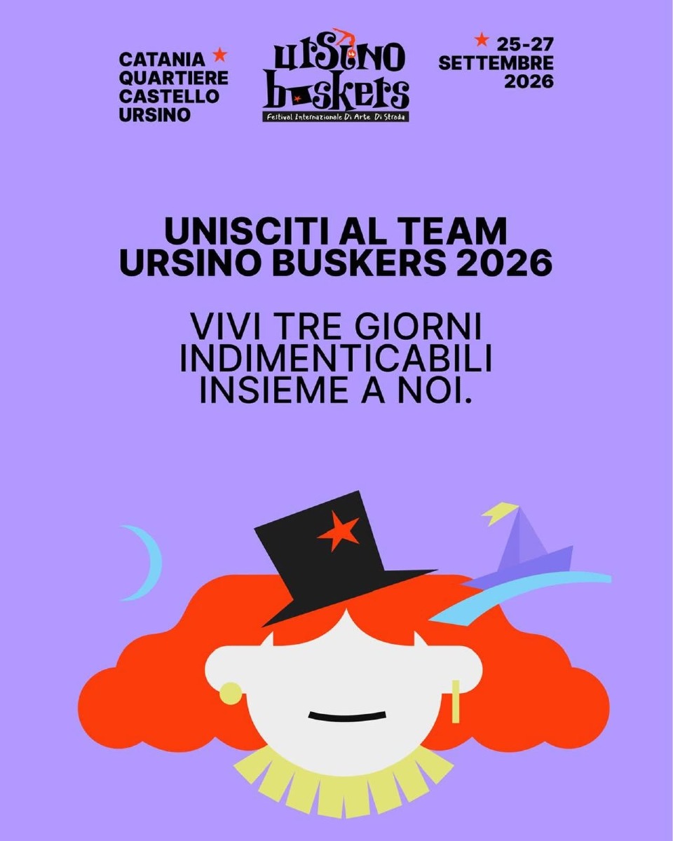 Locandina candidatura all'Ursino Buskers