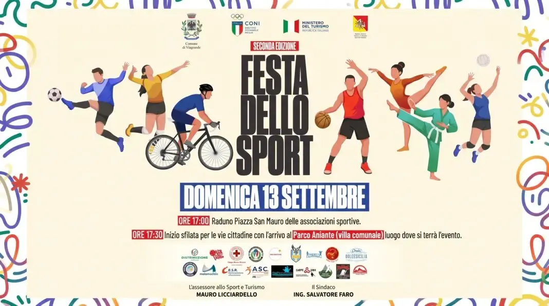Locandina Festa dello sport a Viagrande 2026