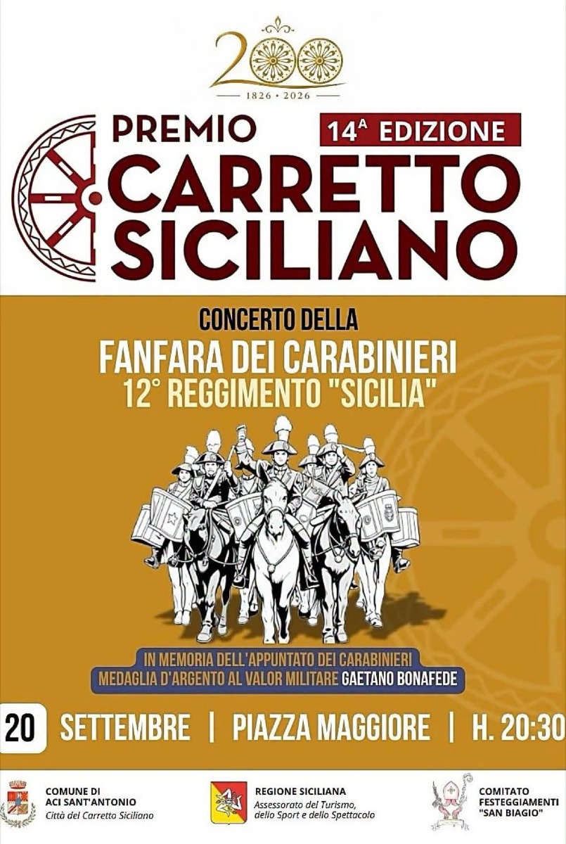 Locandina Premio Carretto Siciliano 2026
