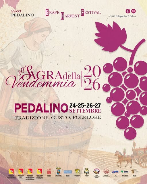 Locandina Sagra della Vendemmia a Pedalino 2026