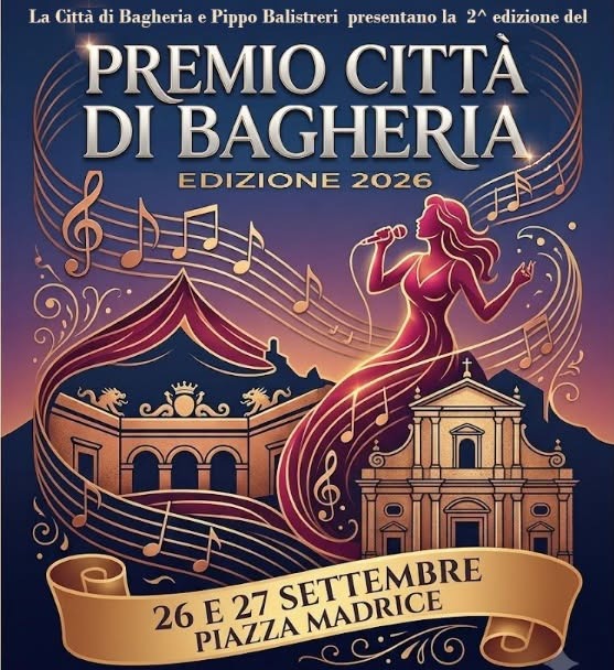 Locandina Premio città di Bagheria 2026