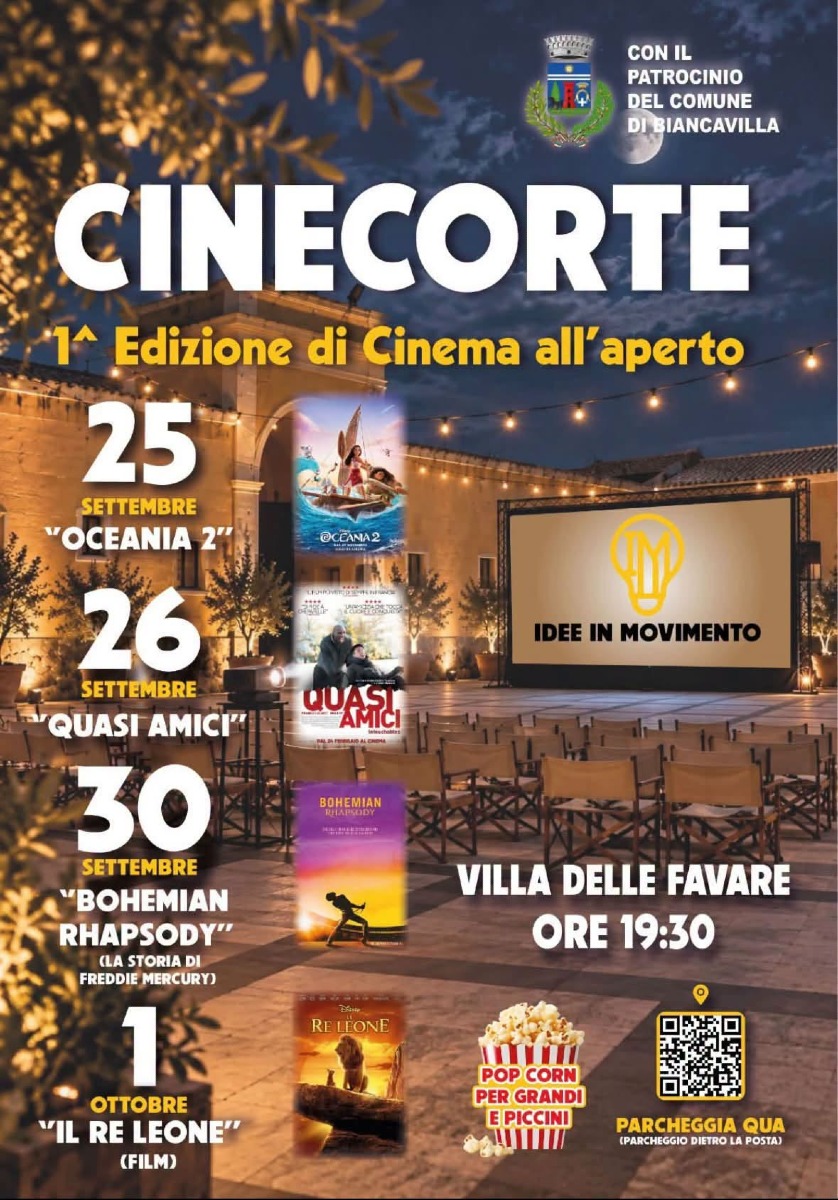 Locandina Cinecorte  a Biancavilla