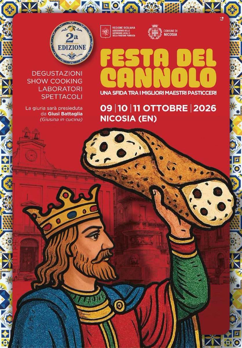 Locandina Festa del Cannolo a Nicosia