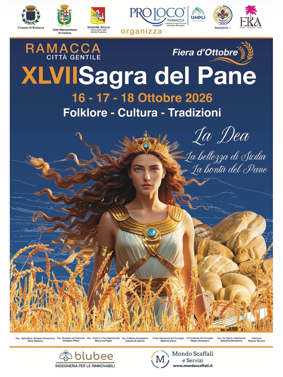 Locandina della Sagra del Pane a Ramacca 2026