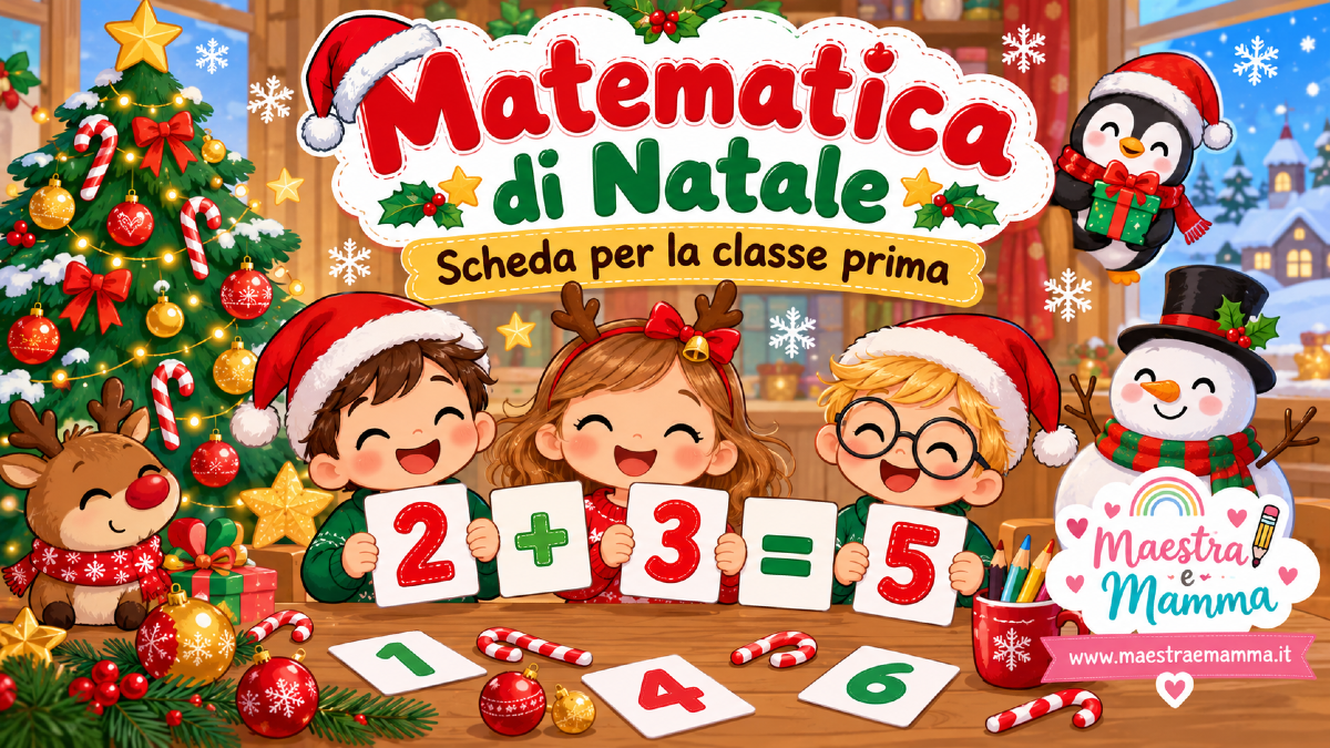 Matematica di Natale: scheda didattica per la classe prima - 