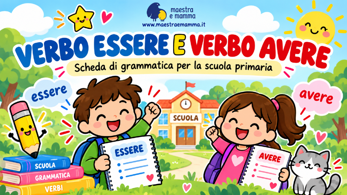 Verbo essere e verbo avere: scheda didattica per la scuola primaria - 