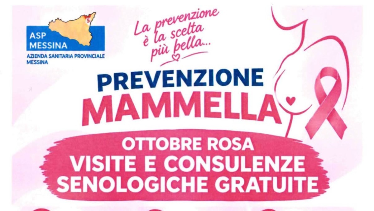 Taormina: 'Ottobre Rosa 2026' — visite senologiche gratuite promosse dall'ASP Messina - 